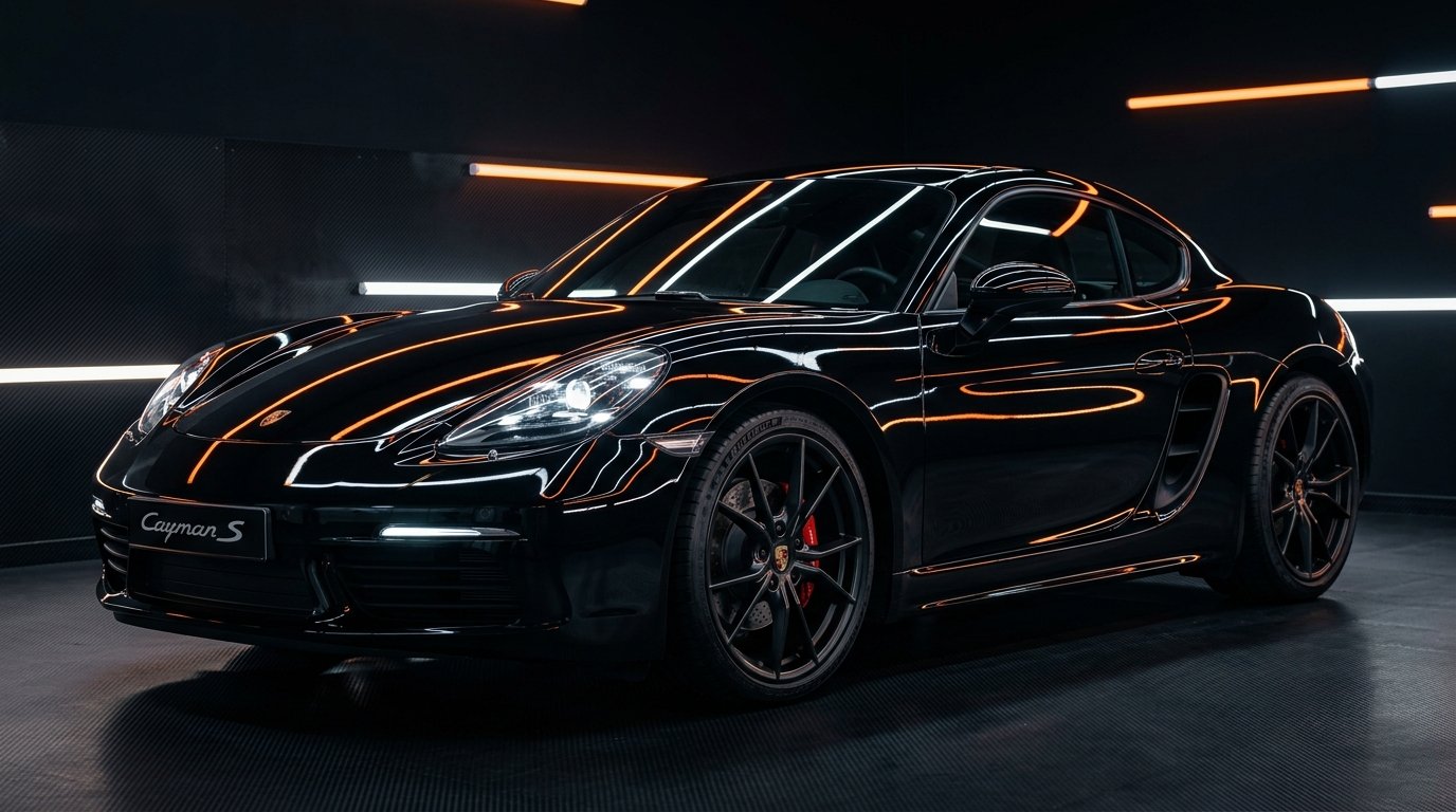 Porsche Cayman S en acabado espejo Akame Detailing